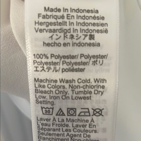 J. Crew Factory White Flutter Sleeve V-neck Blouse Relaxed Fit - Picture 5 of 5